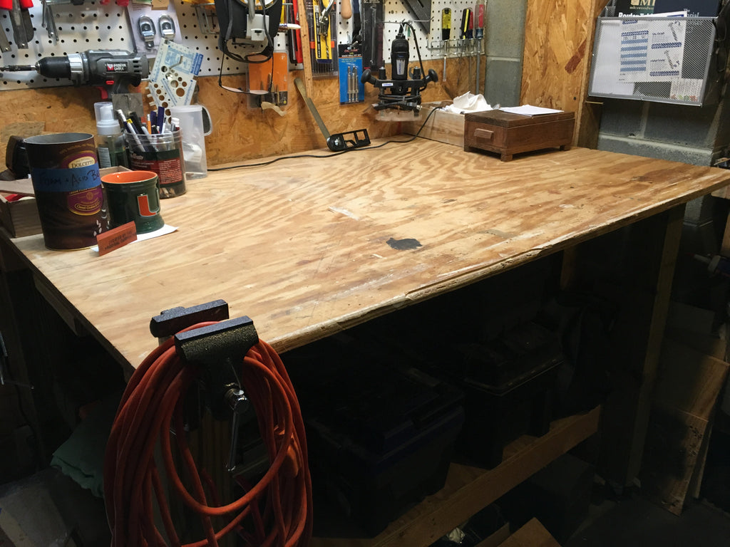 Building a Workshop: Part III Workbench and Shelves