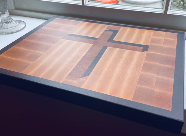 "Cross" 3D Endgrain Cutting Board  (#313)