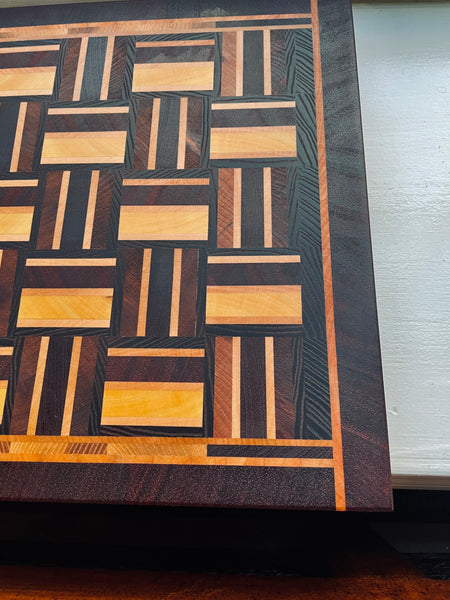 "Basket Weave" CheesBoard / small Cutting Board  #330