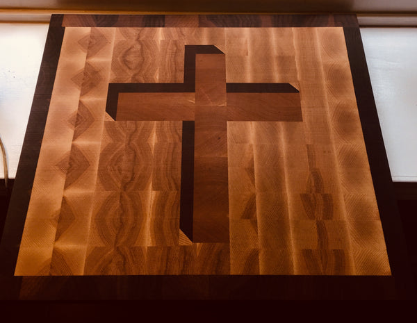 3D Prodigal Signature "Cross" Cutting Board (#154)